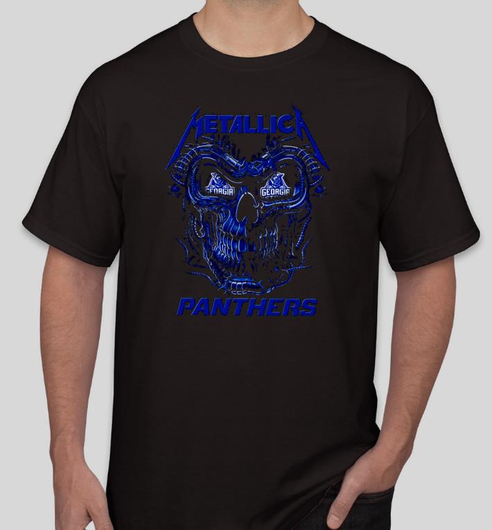 f265d5ee nice skull metallica georgia state panthers shirt 4 - Nice Skull Metallica Georgia State Panthers Shirt