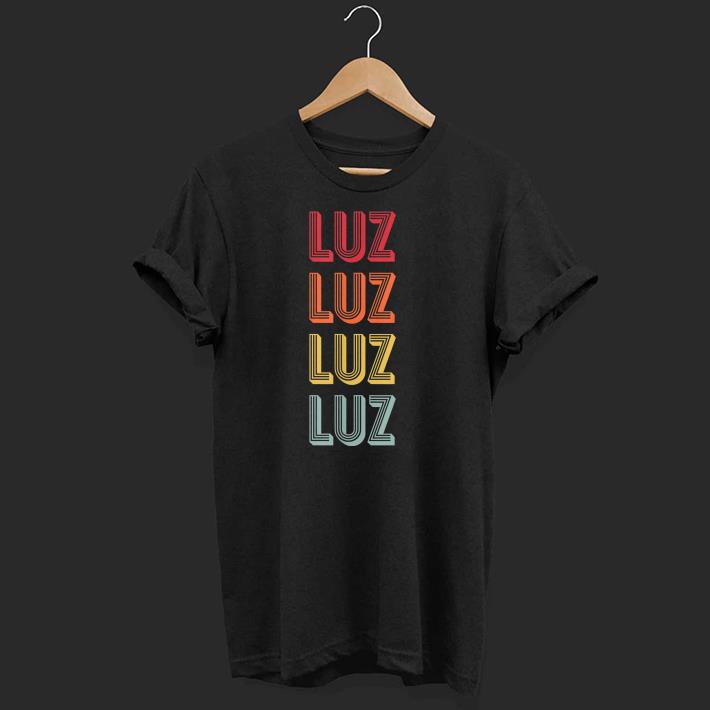 Premium LUZ Name Personalized Retro Vintage 80s 90s Birthday Shirt