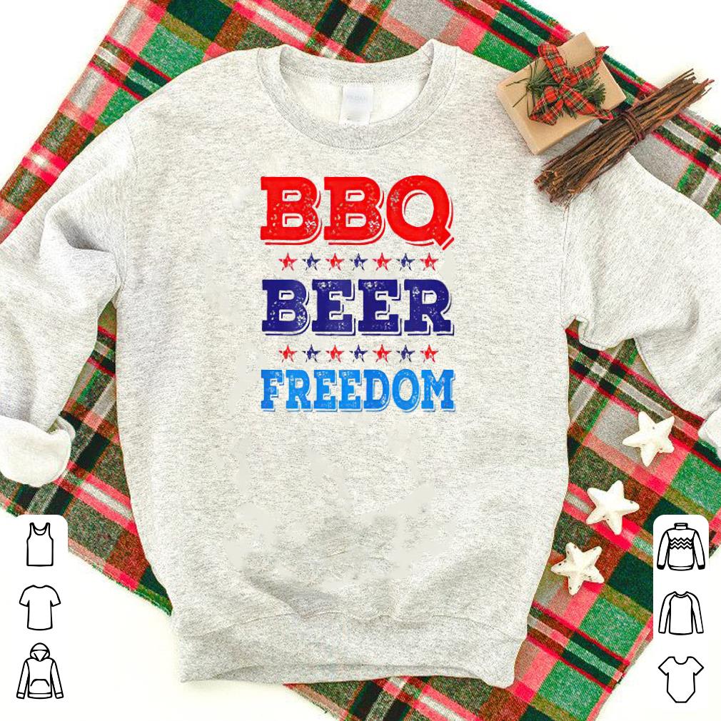 Nice BBQ Beer And Freedom Shirt