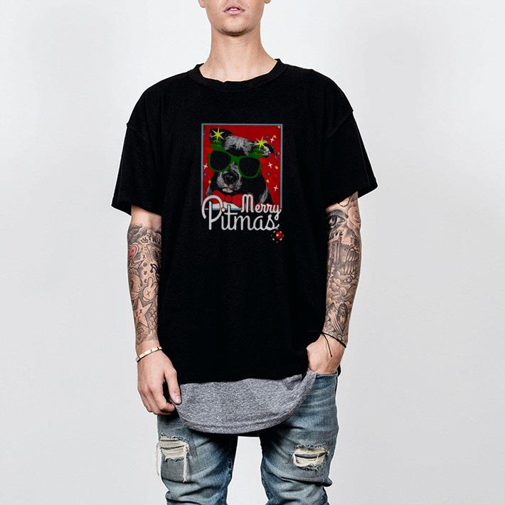 Nice Pitbull Merry Pitmas Shirt