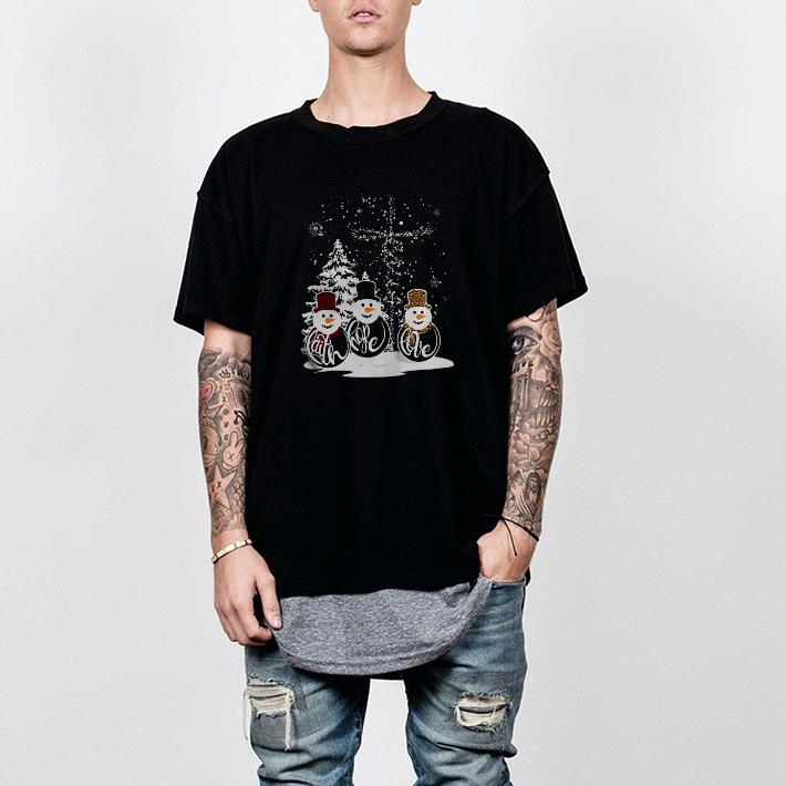 Nice Snowman Faith Hope Love Shirt