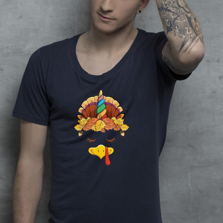 769e7152 nice unicorn turkey face girls shirt 4 - Nice Unicorn Turkey Face Girls Shirt