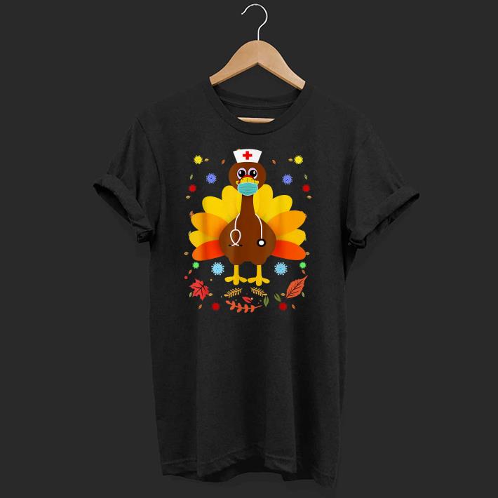 Premium Thanksgiving Scrub Turkey Nurse Holiday Nursing Shirt