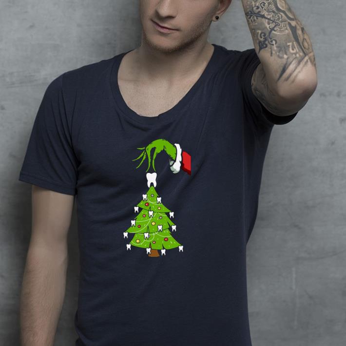 Nice Grinch Hand Holding Tooth Dental Tree Christmas Shirt 93c5b8d3 nice grinch hand holding tooth dental tree christmas shirt 4 - Nice Grinch Hand Holding Tooth Dental Tree Christmas Shirt