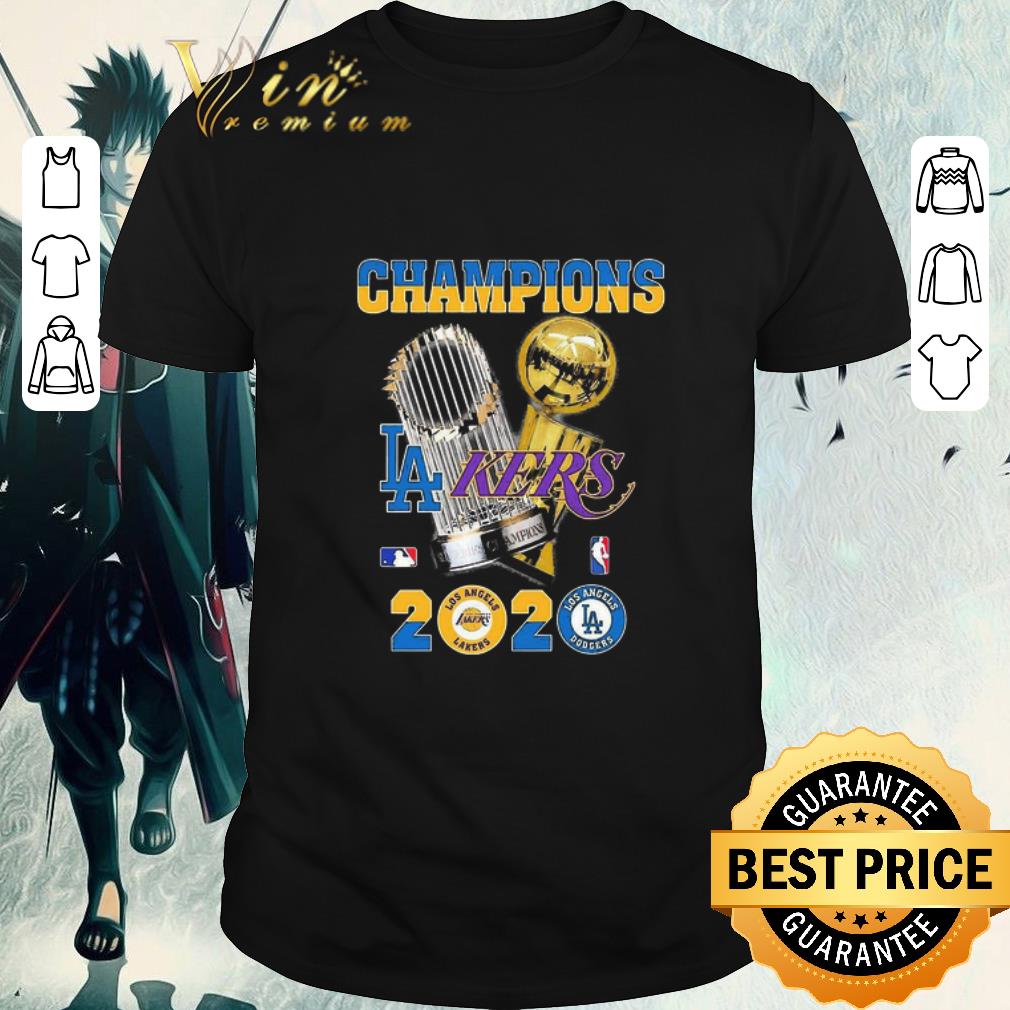 Premium Champions Los Angeles Dodgers And Los Angeles Lakers 2020 shirt