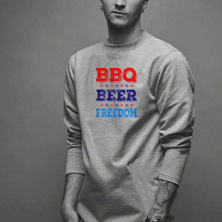 Nice BBQ Beer And Freedom Shirt