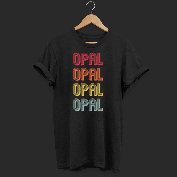 Premium OPAL Name Personalized Retro Vintage 80s 90s Birthday Shirt