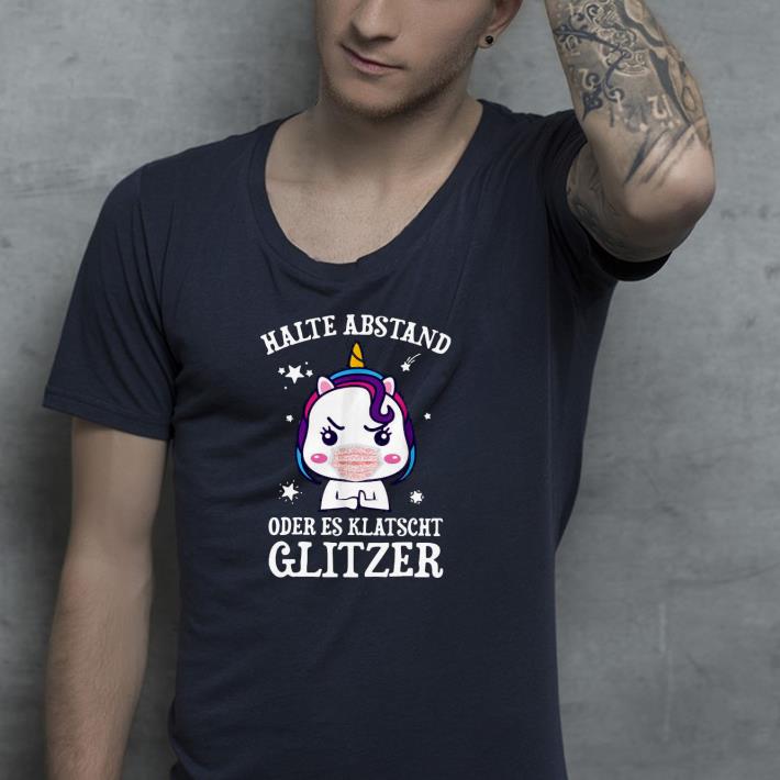 e00e8b39 nice unicorn halte abstand oder es klatscht glitzer shirt 4 - Nice Unicorn Halte Abstand Oder Es Klatscht Glitzer Shirt