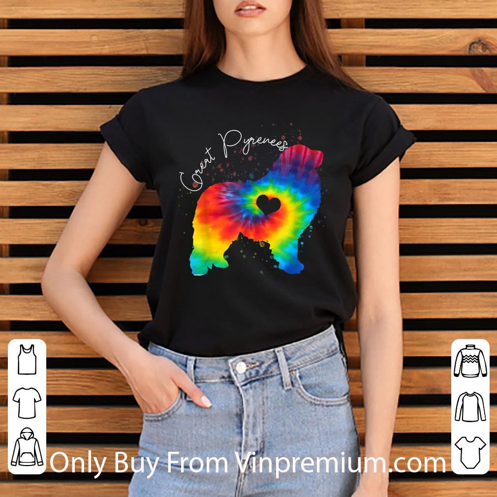 ef1d383c official great pyrenees tie dye rainbow dog lover shirt 4 - Official Great Pyrenees Tie Dye Rainbow Dog Lover shirt