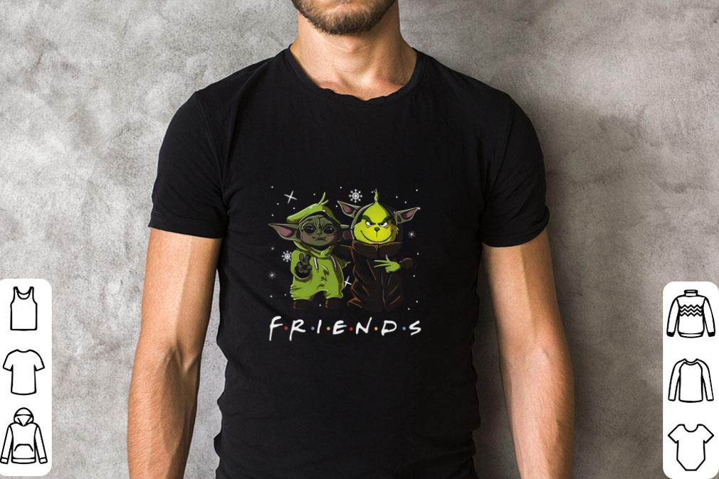 Original Friends Baby Yoda and Grinch Disney shirt