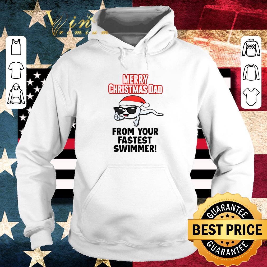 0b993c81 funny merry christmas dad from your fastest swimmer shirt 4 - Funny Merry Christmas Dad From Your Fastest Swimmer shirt