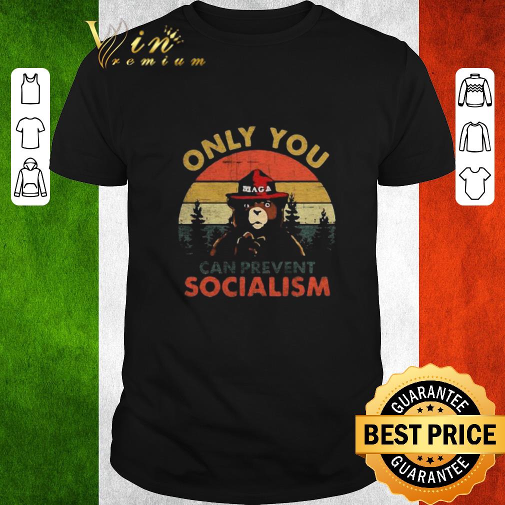 Top Bear Only You Can Prevent Socialism Vintage shirt