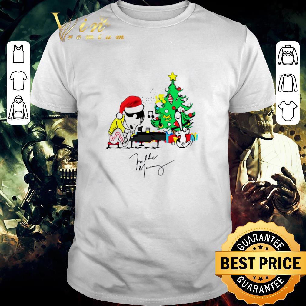 Awesome Freddie Mercury Character Christmas Tree Signature Sweater shirt
