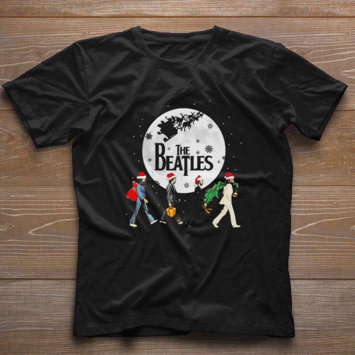 Hot The Beatles Abbey Road Moon Christmas shirt