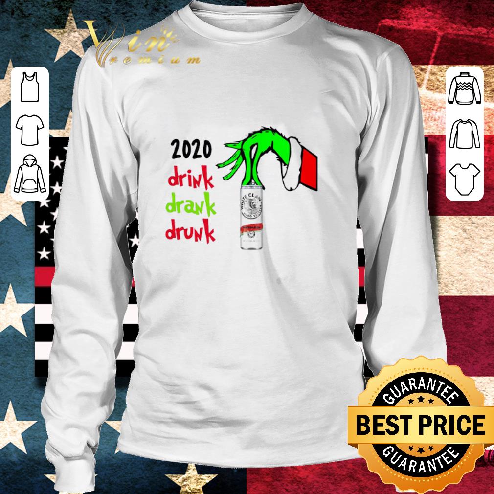 Awesome Hand Grinch Holding White Claw Hard Seltzer Watermelon 2020 Drink Drank Drunk Christmas Sweater shirt Awesome Hand Grinch Holding White Claw Hard Seltzer Watermelon 2020 Drink Drank Drunk Christmas Sweater shirt