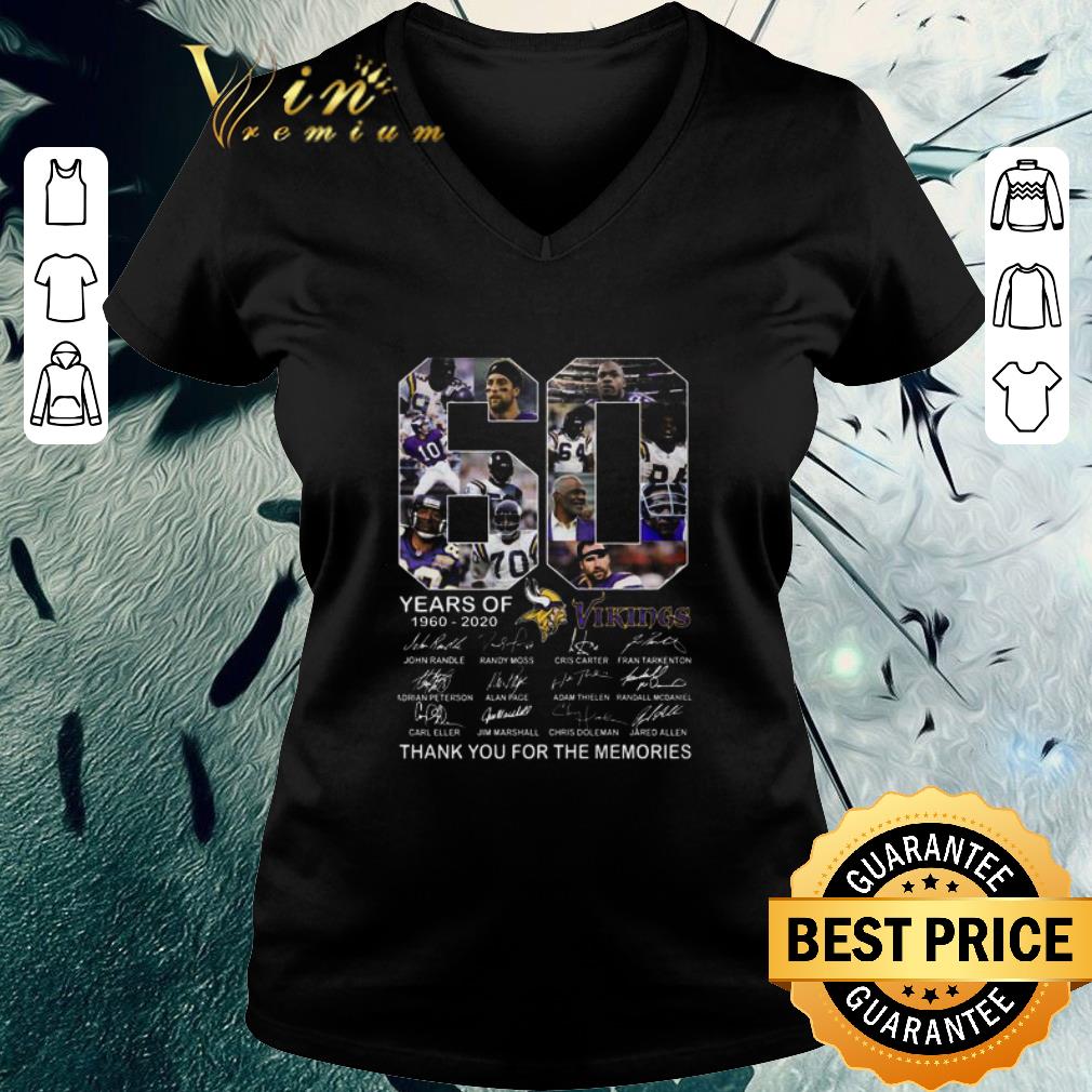Top 60 Years Of 1960-2020 Vikings Signed Thank You For The Memories shirt Top 60 Years Of 1960-2020 Vikings Signed Thank You For The Memories shirt