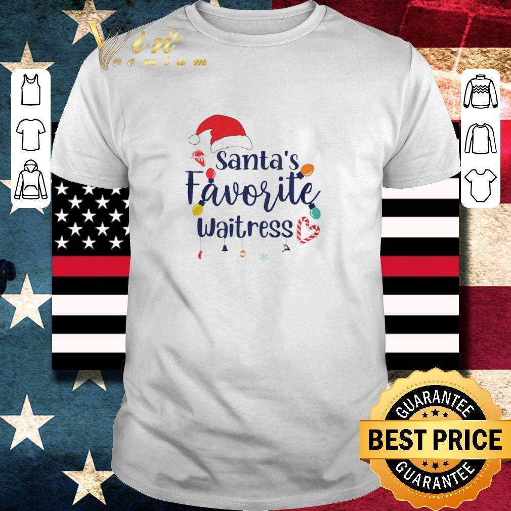Awesome Santa’s Favorite Waitress Christmas shirt