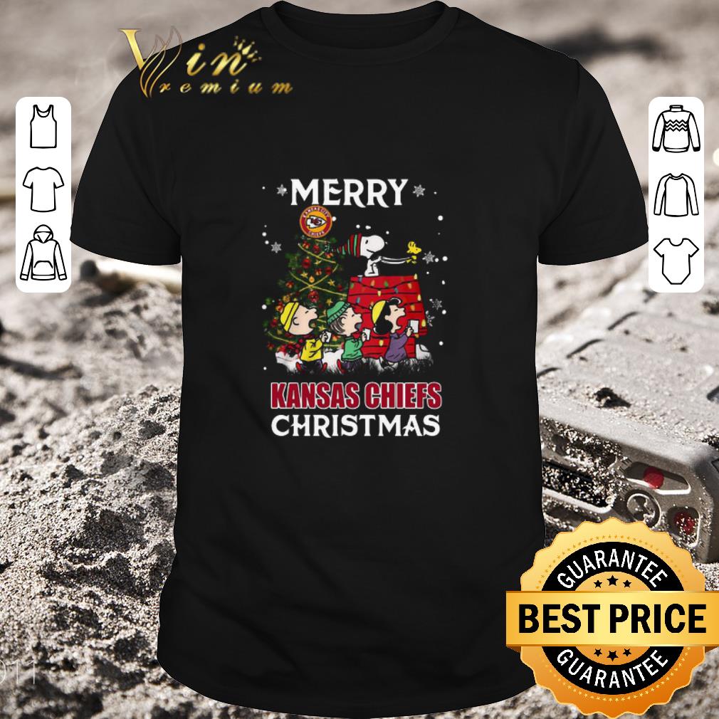 Awesome The Peanuts Merry Kansas City Chiefs Christmas Tree Sweater shirt