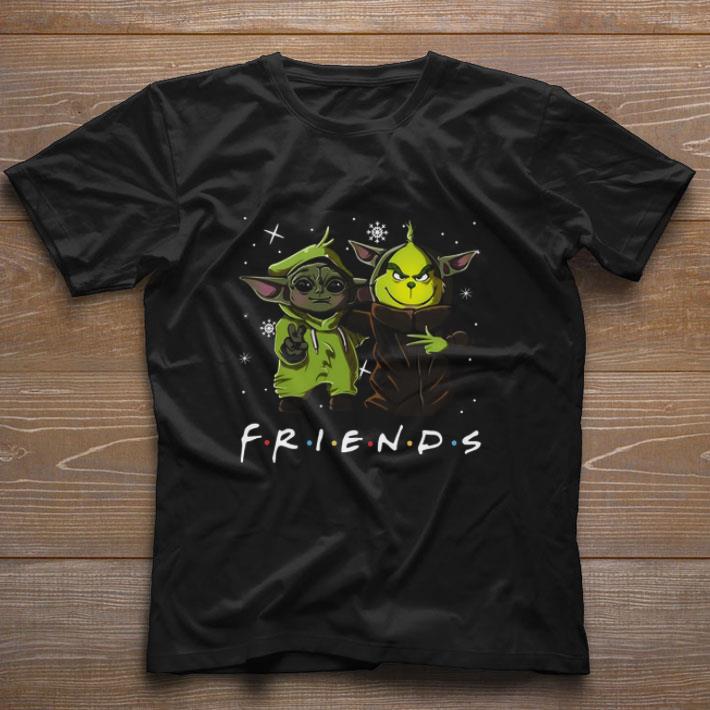 Original Friends Baby Yoda and Grinch Disney shirt