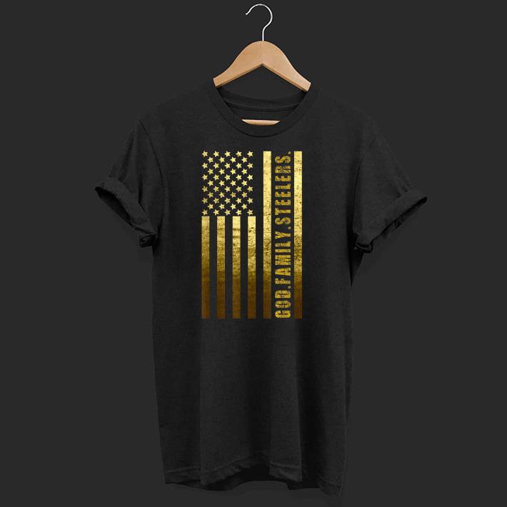 Nice God Family Steelers Pro Us Flag Shirt