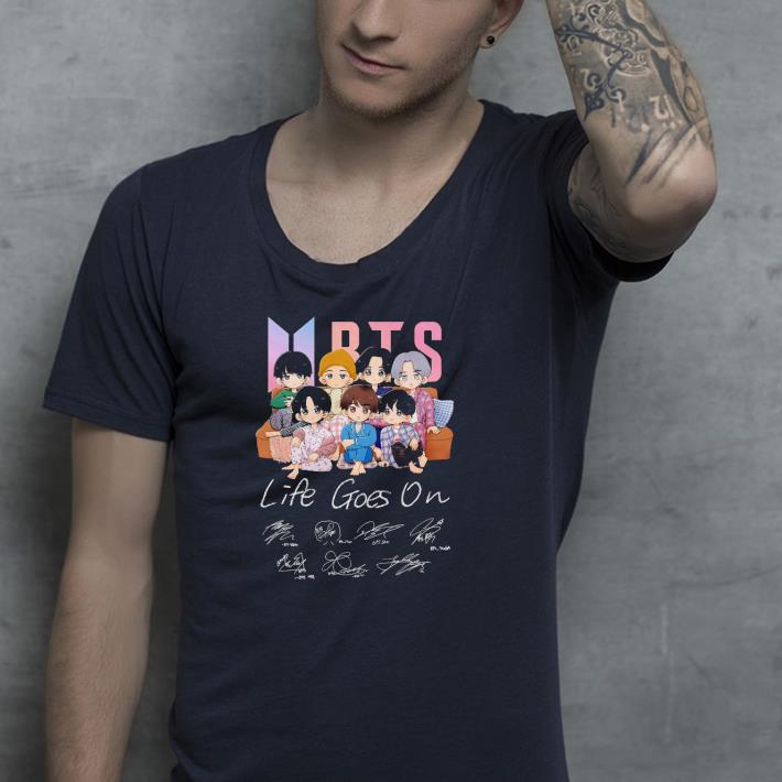 dfffb3ae nice bts life goes on signatures shirt 4 - Nice BTS Life Goes On Signatures Shirt