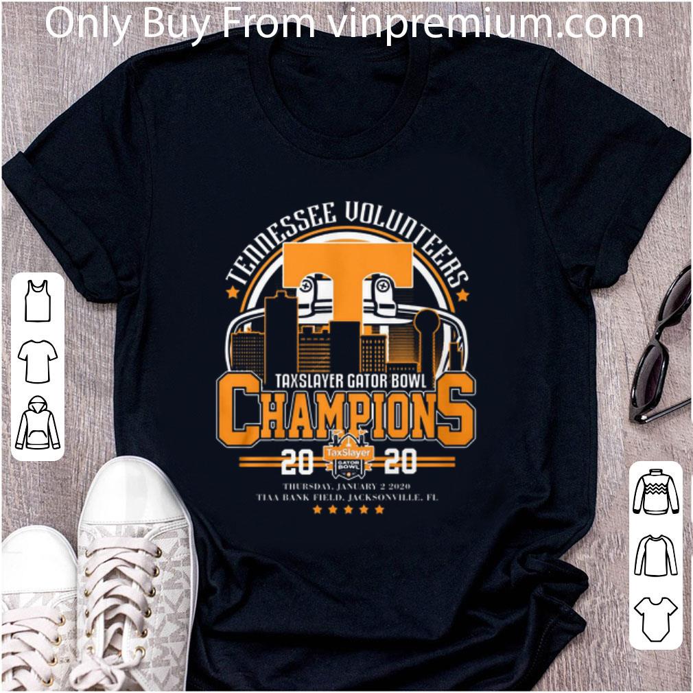 Official Tennessee Volunteers TaxSlayer Gator Bowl Champions 20 20 shirt