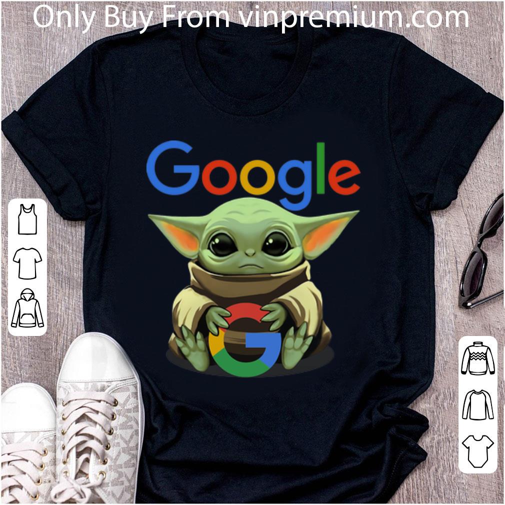 Original Star Wars Baby Yoda Hug Google shirt Original Star Wars Baby Yoda Hug Google shirt