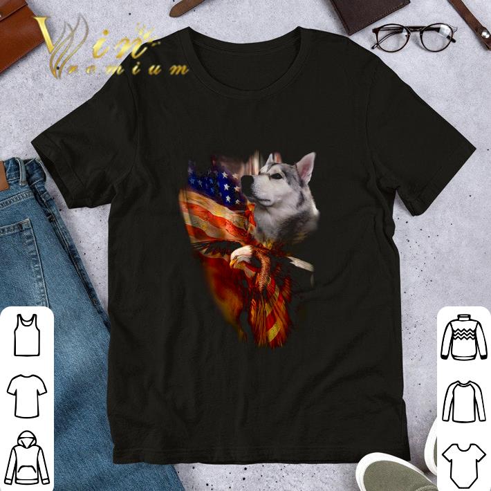 Original Alaskan Malamute American Flag Wings shirt
