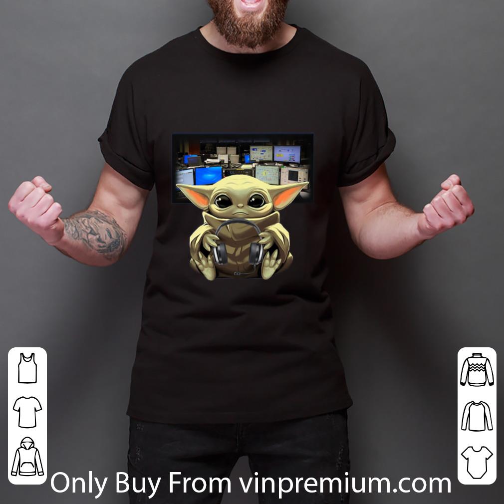 Awesome Baby Yoda Hug Producer Music shirt Awesome Baby Yoda Hug Producer Music shirt