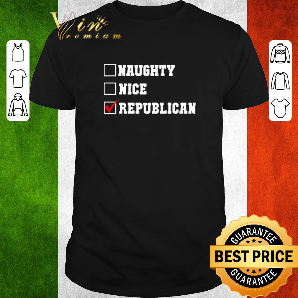 Awesome Naughty nice republican shirt