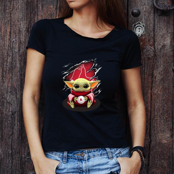 Original Baby Yoda Blood Inside Boston Red Sox shirt