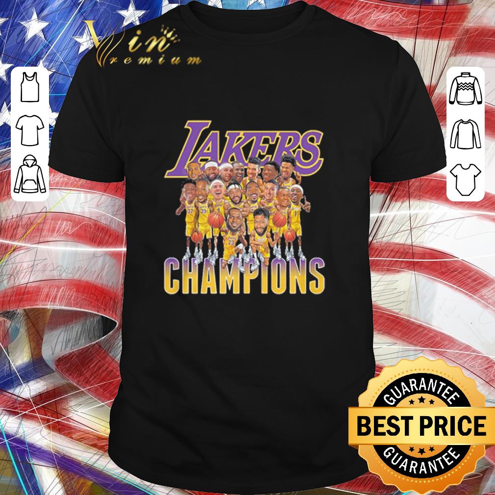 Hot Los Angeles Lakers Team Champions 2020 shirt