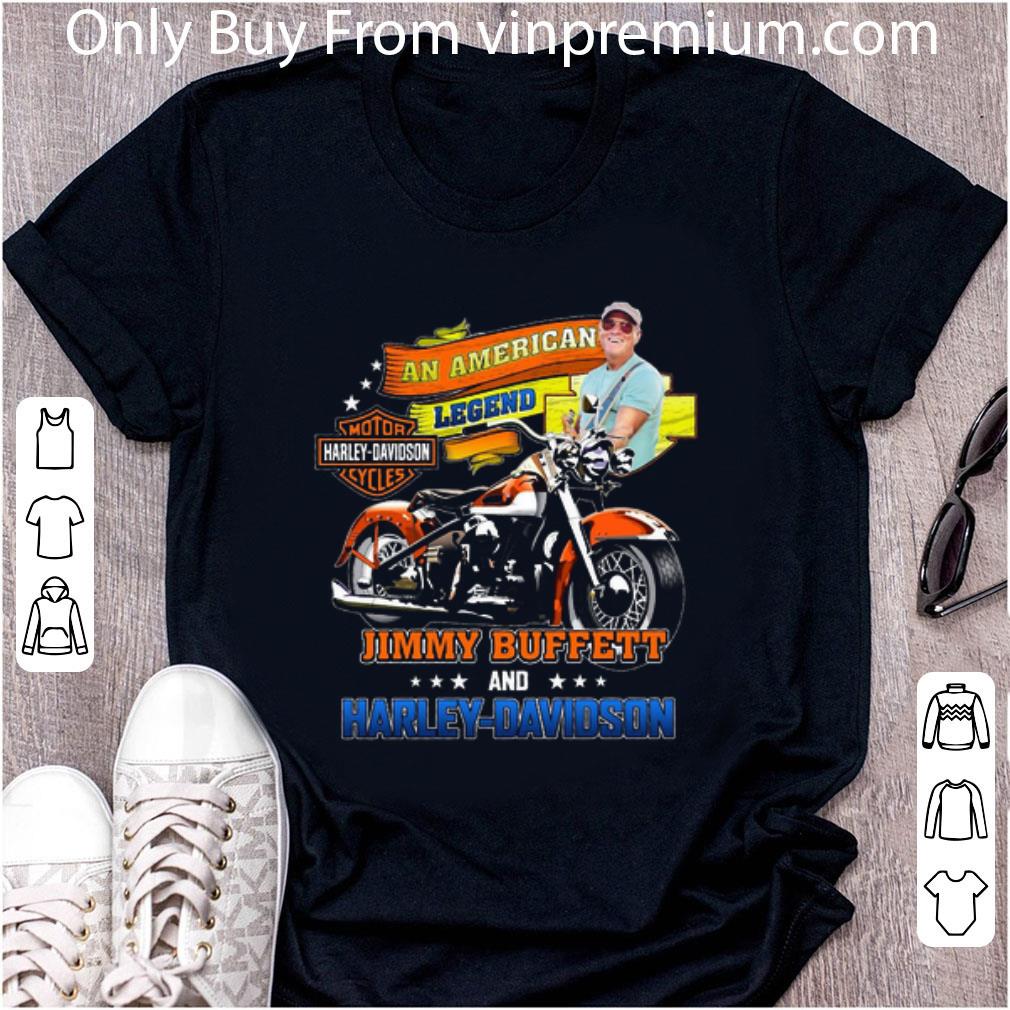 Awesome An American Legend Jimmy Buffett & Motor Harley-Davidson Cycles shirt