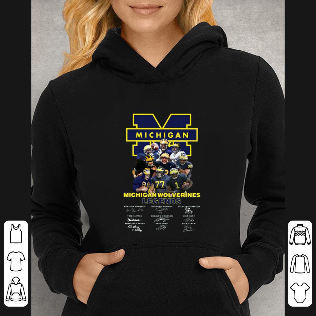 82cbd2e8 awesome michigan wolverines legends signatures shirt 4 - Awesome Michigan Wolverines Legends Signatures shirt