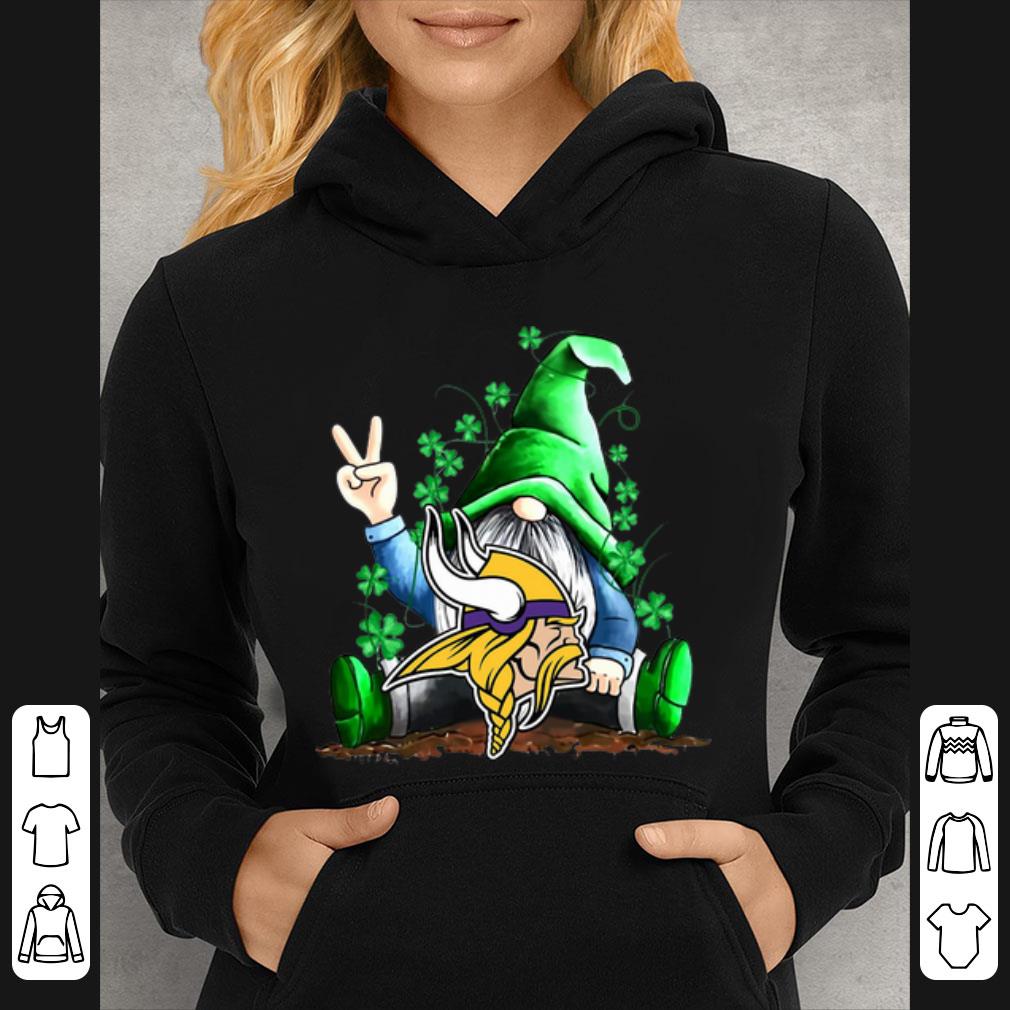 85ad0a27 awesome lucky gnomes hug minnesota vikings st patrick s day shirt 4 - Awesome Lucky Gnomes Hug Minnesota Vikings St Patrick’s Day shirt