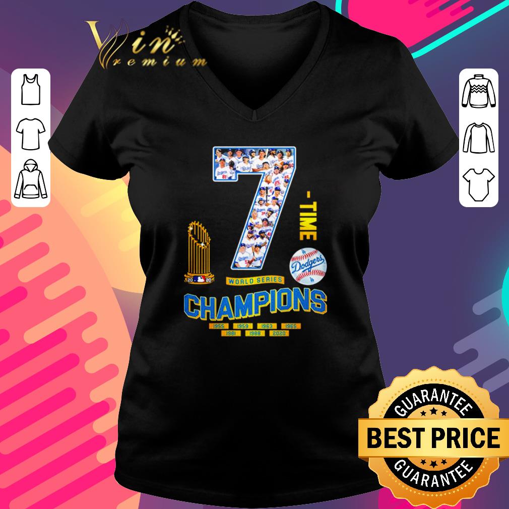Hot Los Angeles Dodgers 7 time world series champions 1955-2020 shirt Hot Los Angeles Dodgers 7 time world series champions 1955-2020 shirt