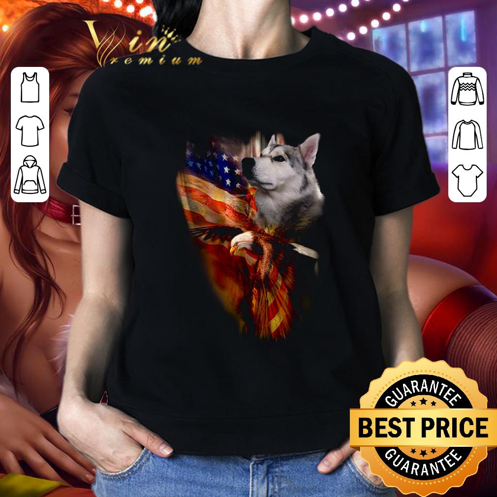 Original Alaskan Malamute American Flag Wings shirt