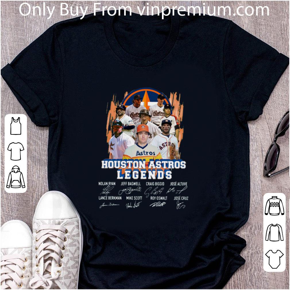 Great Houston Astros Legends Nolan Ryan Jeff Bagwell Craig Biggio Signatures shirt