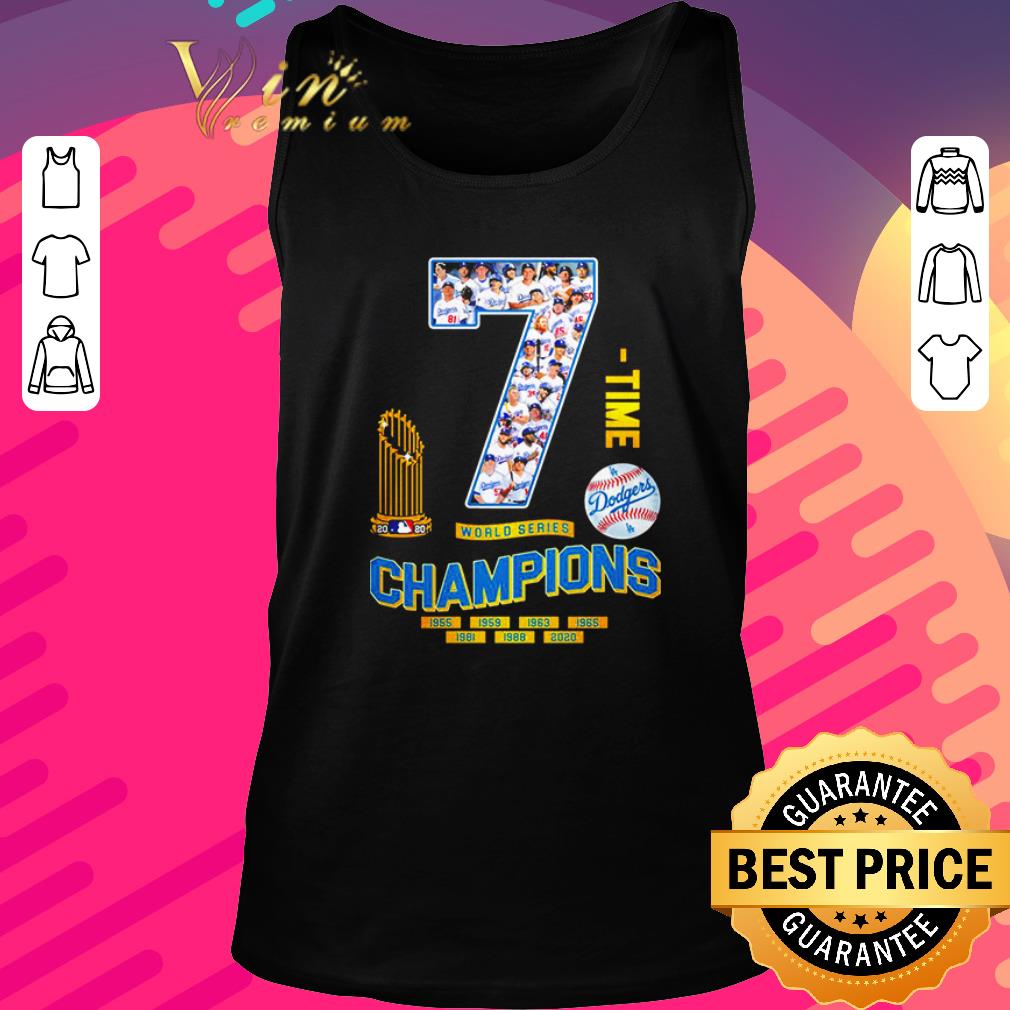 Hot Los Angeles Dodgers 7 time world series champions 1955-2020 shirt Hot Los Angeles Dodgers 7 time world series champions 1955-2020 shirt