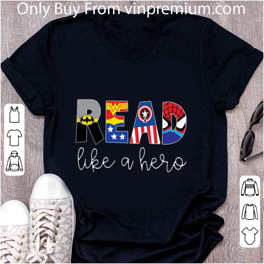 Official Superheroes symbol read like a hero shirt