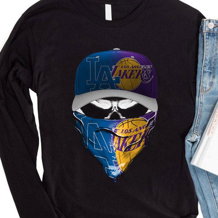 Best Skull Los Angeles Dodgers and Los Angeles Lakers shirt eab6001d best skull los angeles dodgers and los angeles lakers shirt 4 - Best Skull Los Angeles Dodgers and Los Angeles Lakers shirt