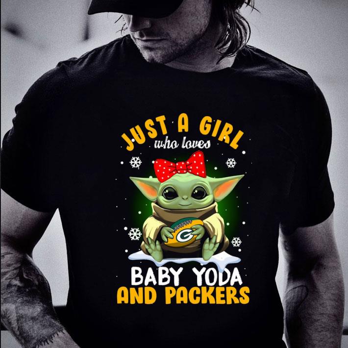 Best Just A Girl Who Loves Baby Yoda And Green Bay Packers Star Wars Shirt