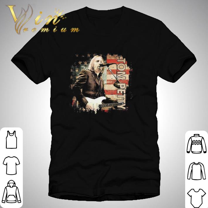 Tom Arts Petty Vaporwave Country Music American Flag shirt
