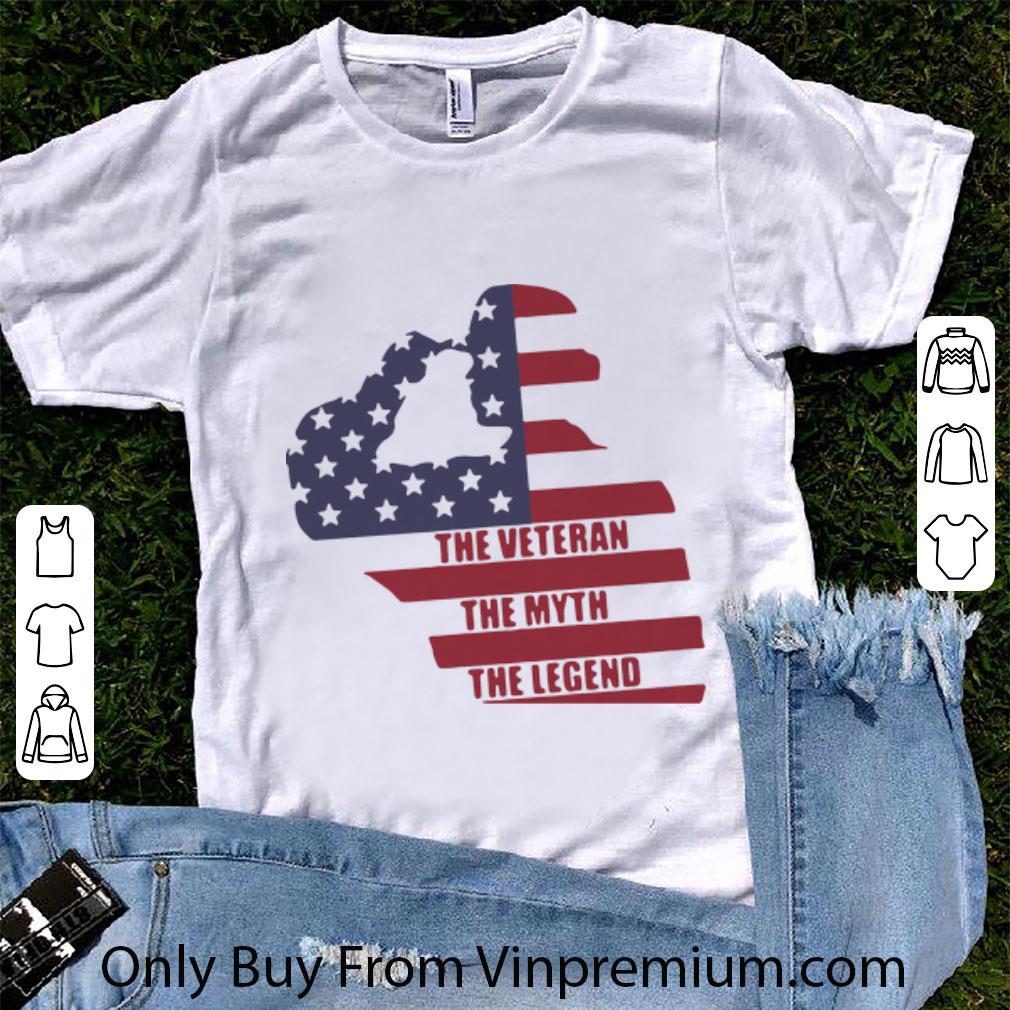 Hot American Flag The Veteran The Myth The Legend shirt