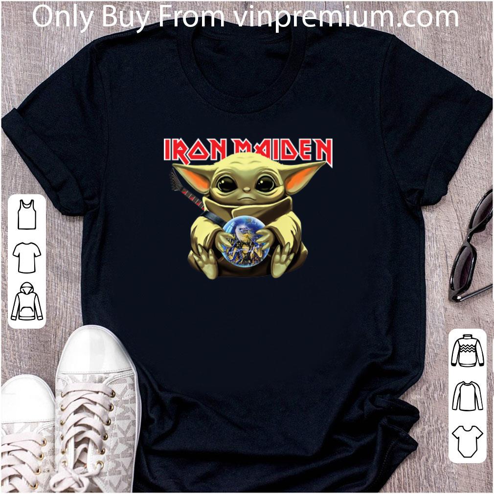 Great Star Wars Baby Yoda Hug Iron Maiden shirt