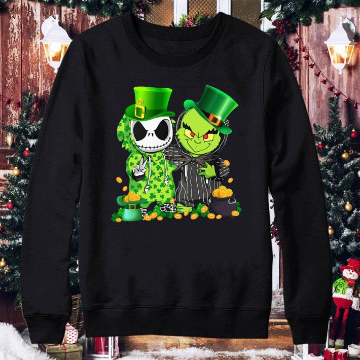 Funny Disney Jack Skellington and Baby Grinch St Patrick's Day Shirt 5919951e disney jack skellington and baby grinch st patrick s day shirt 4 - Funny Disney Jack Skellington and Baby Grinch St Patrick's Day Shirt
