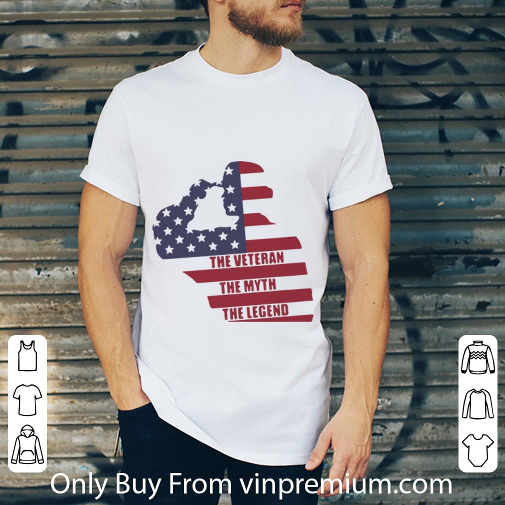 Hot American Flag The Veteran The Myth The Legend shirt