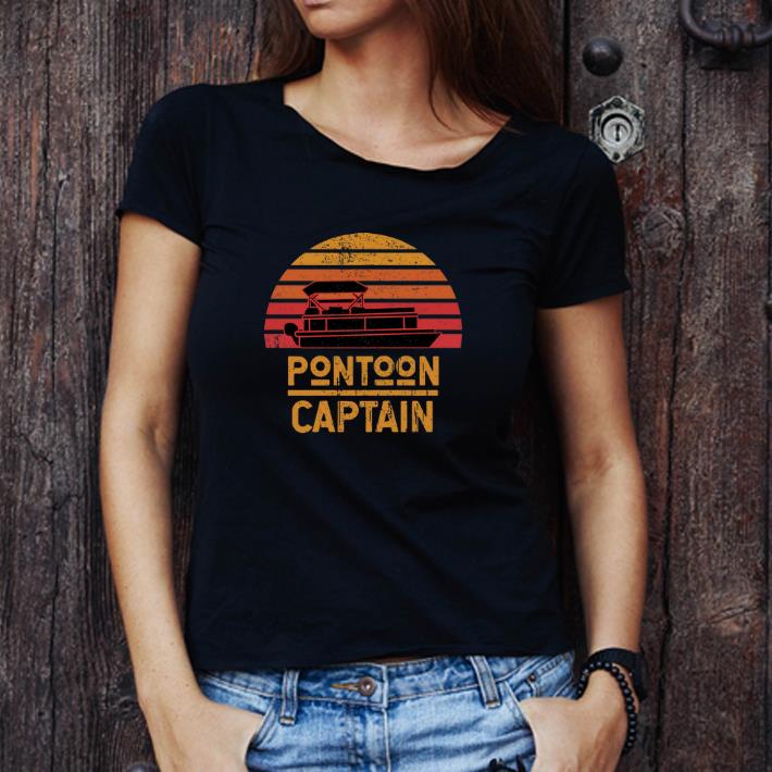 Awesome Pontoon Captain Sunset shirt