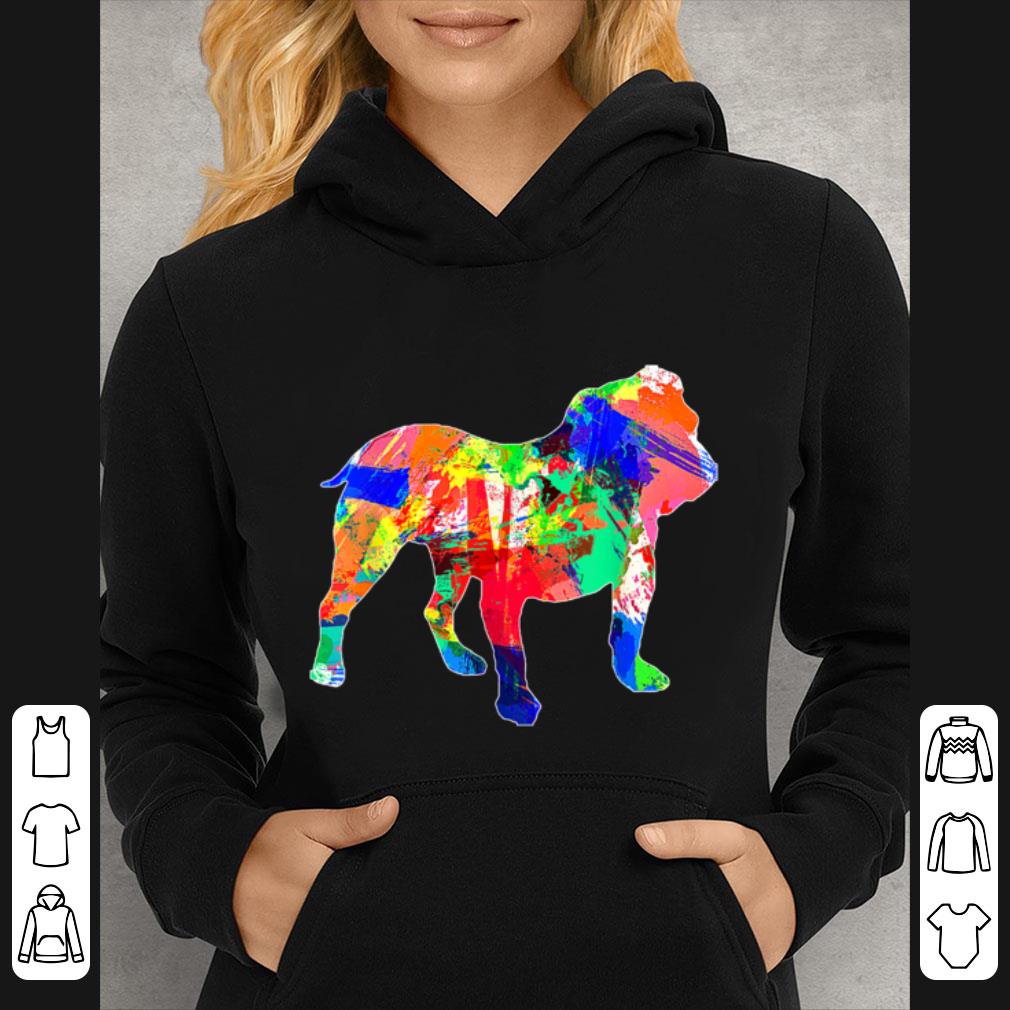 85254903 awesome trippy watercolor painting psychedelic art english bulldog t shirt 4 - Awesome Trippy Watercolor Painting Psychedelic Art English Bulldog T- shirt