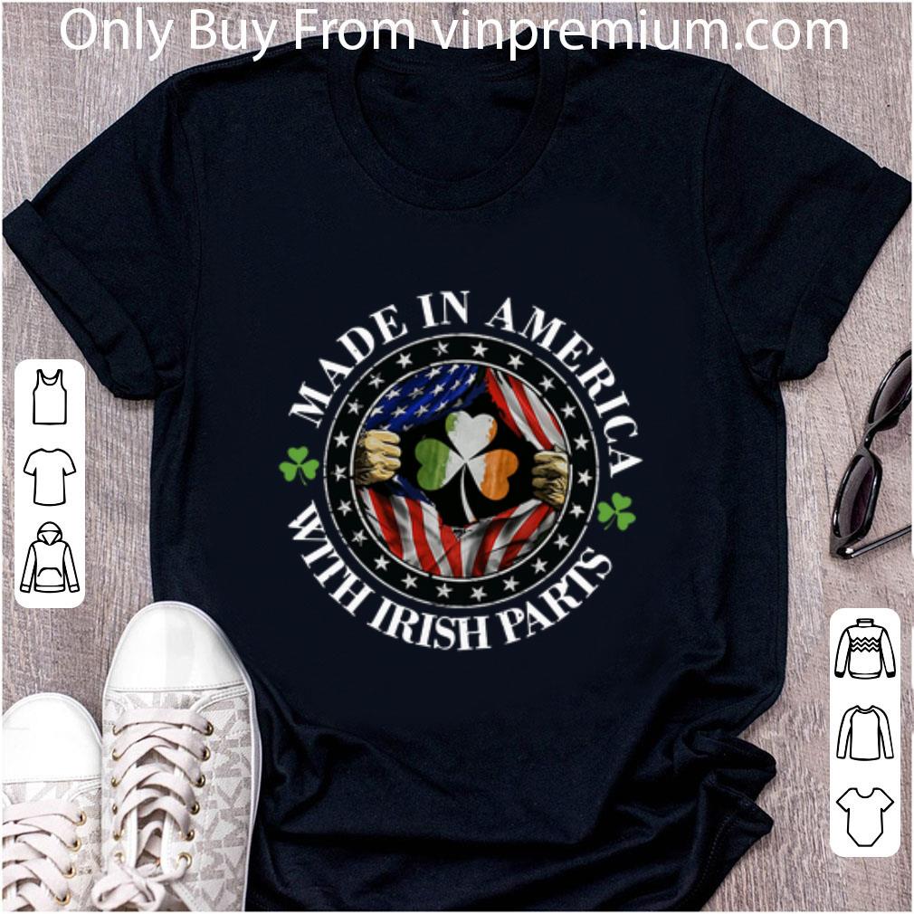 Official Made in America with Irish Paris St Patricks Day shirt